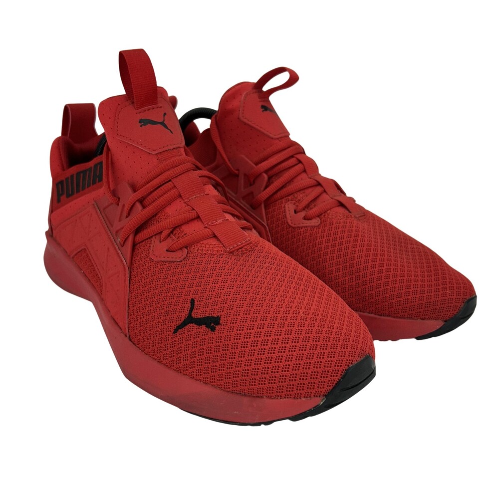 Puma Softride Shoes Mens Size 11 Red Mesh Athletic Running Sneakers 376482-05